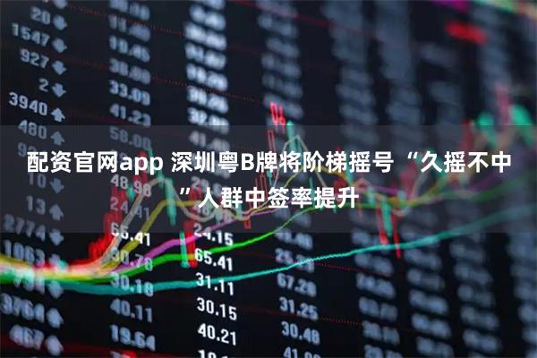 配资官网app 深圳粤B牌将阶梯摇号 “久摇不中”人群中签率提升