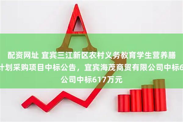 配资网址 宜宾三江新区农村义务教育学生营养膳食改善计划采购项目中标公告，宜宾海茂商贸有限公司中标617万元